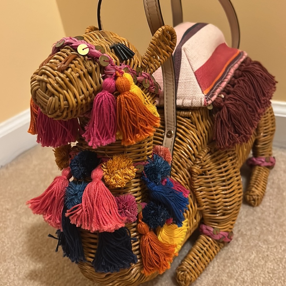 Kate Spade wicker camel bag - Picture 13 of 14